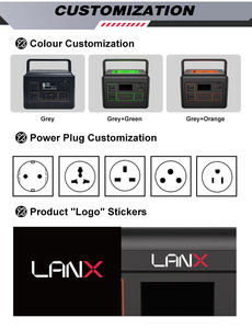 Sistema de energía solar portátil ABS certificado CE ROHS FCC LiFePO4 300W 600W 1000W Sistema de almacenamiento de energía Estación de energía solar - Product Image 5