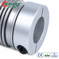 Accouplement à soufflet industriel SG4 en acier inoxydable, type à serrage sans jeu, moyeu en aluminium à faible inertie pour machine de précision