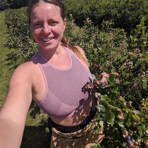 Delantal de jardín con bolsillos, bolsa de cintura de nailon color caqui para cosechar verduras y hierbas - Product Image 2