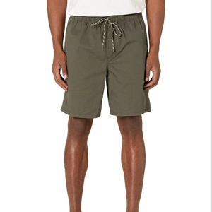 Shorts de bain décontractés pour homme en coton respirant, 8 pouces, en velours côtelé, avec cordon de serrage réglable, pour la plage, la course et la détente - Product Image 1