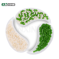 ANXINE Vente en gros de capsules vides HPMC vertes, roses et blanches, tailles 5, 4, 3, 2, 1, 0, 00, 000, capsules végétales vides