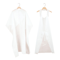Cape de coiffeur jetable Wanmei en PP, tablier en plastique pour la coupe de cheveux, jetable, pour salon de coiffure
