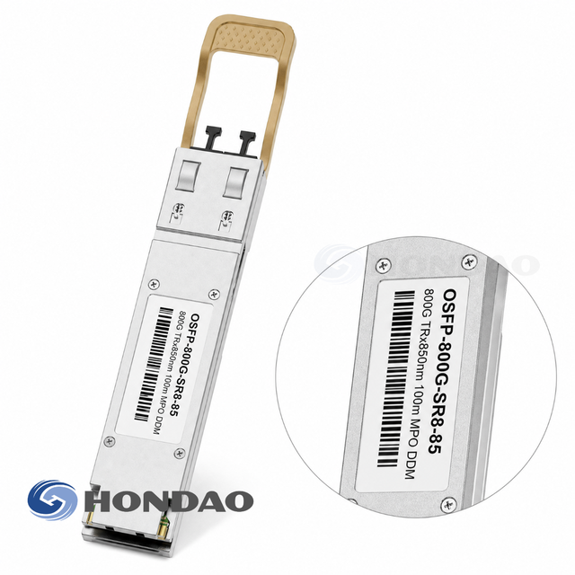 Optical Transceiver 800G OSFP SR8 Multimode 850nm 100m MPO DDM Fiber Optic Transceiver