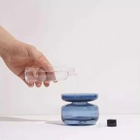Parfum de luxe 200ml rond coloré verre Reed diffuseur bouteille vide parfum huile verre avec bâtons