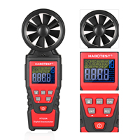 Anémomètre numérique HABOTEST HT625B, anémomètre électronique portable USB, testeur de vitesse du vent, affichage analogique, 9999 compteurs, batterie 20V, CE