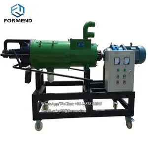 Breeding factory used 0.8mm screen and screw press dry and wet cow manure separator