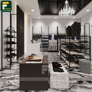 ชั้นวางเสื้อผ้าสำหรับจัดแสดงสินค้าในพื้นที่โปรโมชั่น  ขาตั้งเสื้อผ้าสำหรับร้านค้าปลีก  ดีไซน์อุปกรณ์จัดแสดงเสื้อผ้า - Product Image 2