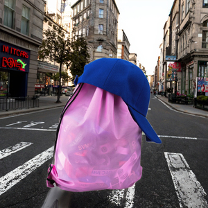 Sac à dos léger personnalisé pour école de danse, voyage, sport, vélo, motif lettres, en polyester, avec poignée en corde et bandoulière, idéal pour le rangement et les cadeaux - Product Image 2