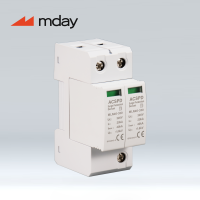 Mday Spd MLN40 1P 2P 3P 4P T2 Solaire PV AC SPD Rail Din Protection contre les surtensions Protection contre la foudre Systèmes solaires industriels
