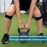 Attelle de genou ajustable en néoprène personnalisée avec stabilisateur rotulien antidérapant pour la course, le sport et le soulagement de la douleur
