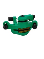 Kaliper Rem Cakram Mekanik F6 Hijau Single Piston Adjustable dengan Bantalan Dasar Tembaga untuk Sepeda MTB, E-Bike, E-Scooter, Sepeda Lipat ODM