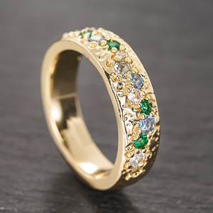 Anello con Indice in Zircone Colorato per Donne, Gioiello Minimalista ed Elegante - Product Image 3