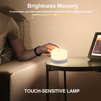 Lámpara Led inteligente para habitación interior, luz nocturna con Sensor de movimiento, recargable por Usb