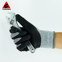 Gant résistant aux coupures niveau 5 affûtage des couteaux sécurité Anti-coupure Pu sécurité Anti-coupure jardinage industriel Pu gants mécaniciens Ce