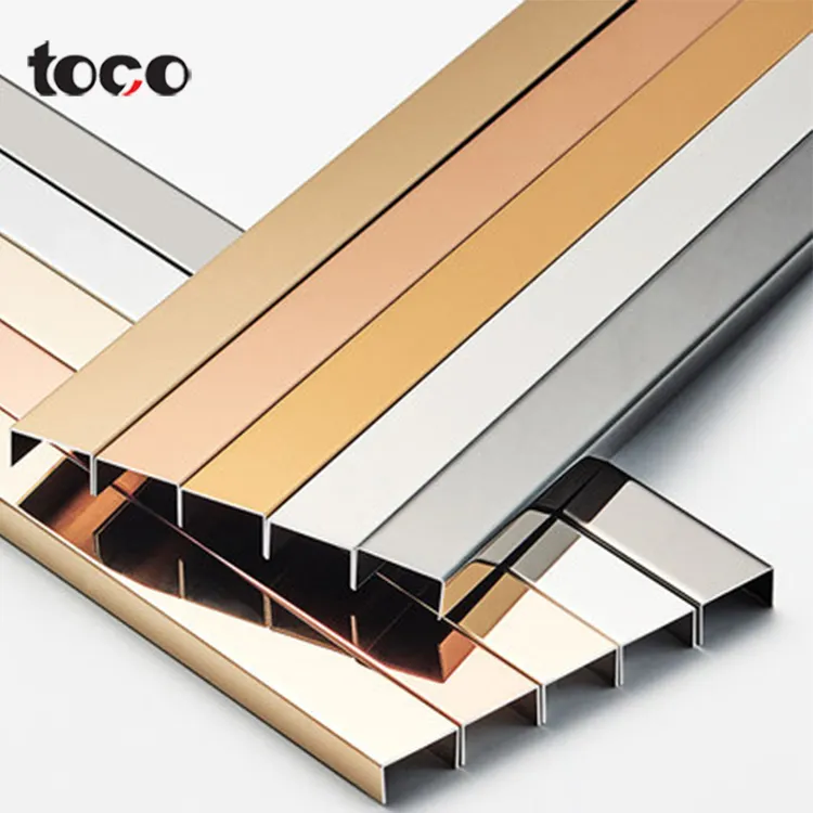 TOCO आकार Listello शैली दरवाजा बढ़त मोल्डिंग सजावट दीवारों घुमावदार लाइनों के लिए प्रोफ़ाइल यू चैनल प्लास्टिक की पट्टी