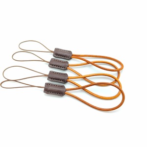 <b>Leather</b> Mobile Phone <b>Lanyard</b> Brown Finger Style Durable Rope Anti Loss Strap For Phone And USB Drive - Product Image 2