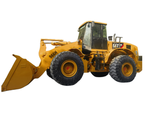 Chargeuse sur pneus CAT 966H d'occasion en stock pour l'exportation, pour le transfert de matériaux lourds (terre et roche), grande chargeuse frontale de construction - Product Image 1