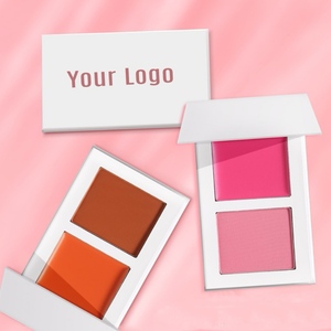 Logotipo personalizado integrado mate crema colorete pasta en polvo pastel bicolor tono de piel clara mineral químico para uso facial - Product Image 2