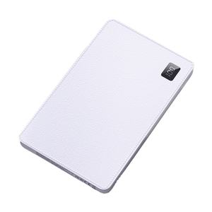 공장 새로운 2019 트렌드 12v 4 USB 전원 은행 고용량 30000mAh LED 충전 표시기 가죽 지갑 케이스 레스토랑 - Product Image 1