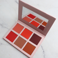 Palet Blush 6 Warna Tahan Air Merk Sendiri Private Label, Bedak Padat DIY untuk Rias Wajah