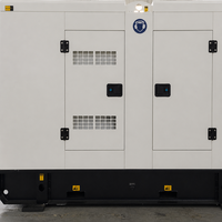 Groupe électrogène diesel silencieux 60Hz 50kW 63kVA à faible bruit, insonorisé, générateur industriel, alimentation de secours pour usage domestique et commercial