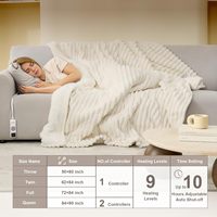 Couverture chauffante électrique en flanelle douce pour canapé, lit et maison, idéale pour l'hiver