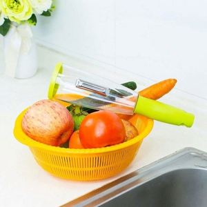 Pelador de Verduras y Cortador de Frutas para Cocina y Mesa, Pelador de Verduras Multifuncional Manual para el Hogar - Product Image 4