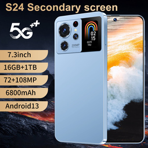 <span class=keywords><strong>Nouveau</strong></span> téléphone intelligent à double écran déverrouillable original, 7,3 pouces HD 108MP, édition mondiale S24, 12+1 To, 5G, 6800 mAh - Product Image 4
