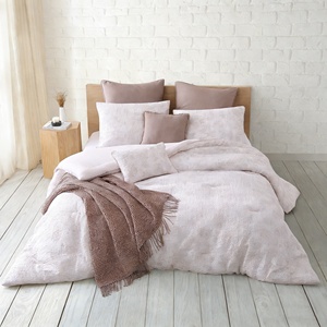 Ensemble de literie 8 pièces style Ferme Moderne, beige, texture gaufrée, tissu doux lavé, pour chambre principale et chambre <span class=keywords><strong>d</strong></span>'amis - Product Image 3