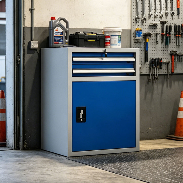 Heavy-duty Hardware Tool Cabinets, Workshop Double-door Storage Cabinets, Factory Thickened Tool Storage Cabinets