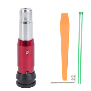 Adaptador de Conversión de Transmisión Automática para Automóvil, Cabezal de Palanca de Cambios M18 de Aleación de Aluminio Rojo y Negro para Actualización y Reequipamiento - Product Image 1