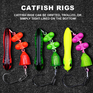Nouvelle Montée de pêche <span class=keywords><strong>au</strong></span> poisson-chat avec hameçons circulaires 6/0 7/0 8/0 et double billes sonores, matériel de pêche <span class=keywords><strong>au</strong></span> poisson-chat, <span class=keywords><strong>leurre</strong></span> de pêche - Product Image 2