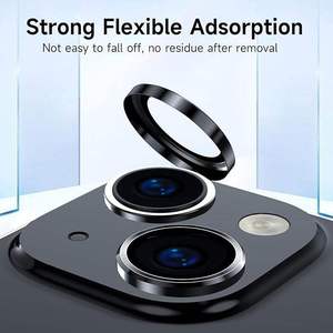 Protection d'objectif d'appareil photo en verre trempé HD personnalisée, en métal 9H, compatible avec iPhone 17, 17 Pro, 16, 16 Pro Max, antichoc – Offre Spéciale - Product Image 4