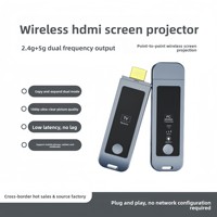 Perangkat Pencerminan Layar Rumah Perangkat Pencerminan Nirkabel Titik-ke-Titik Tidak Memerlukan Internet Layar TV Plug-and-Play