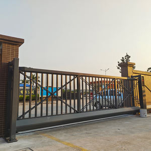 Nouveau <span class=keywords><strong>Portail</strong></span> Coulissant Cantilever Électrique Hengbo en Aluminium Bronze, <span class=keywords><strong>Motorisé</strong></span> avec Photocellules de Sécurité pour Allée - Product Image 6