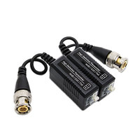 Offres Spéciales CCTV UTP BNC vers Rj45 Convertisseur 1080P Vidéo Balun Ventes Directes D'usine Unique Passif Transmetteur À Paire Torsadée