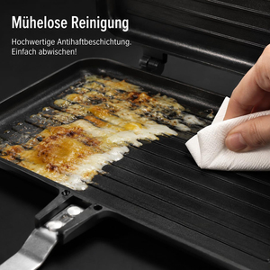 Popular Portable Sandwich Cake Mold Aluminium Roasting Pan Outdoor Use Two Side Breakfast Sandwich Grill Pan - Product Image 2
