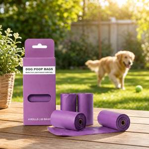 Sacs à déjections canines biodégradables en amidon de maïs, conception anti-fuite pour une gestion efficace des déchets lors des promenades - Product Image 4