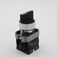 Saklar Tombol Tekan Berkualitas Tinggi 22mm 220V 230V XB2-BD33 dengan Kontak 2NO Saklar Pemilih 3 Posisi
