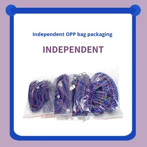 क्रॉस-बॉर्डर थोक ब्रेवे बुने हुए कुत्ते पट्टा विरोधी आठ स्ट्रैंड नायलॉन अनुकूलन योग्य मल्टीकोर पालतू - Product Image 6