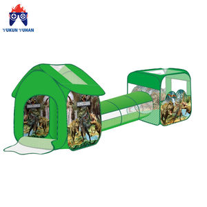Precio de fábrica diseño personalizado tienda plegable para niños bosque dinosaurio <span class=keywords><strong>Casa</strong></span> + Canal + cuadrado niño y niña diez - Product Image 1