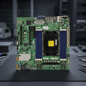 X13SEM-F-B บอร์ดเซิร์ฟเวอร์อื่นๆ LGA-4677 AMD C741 8 DDR5 PCIe5 สี่ช่องสัญญาณ 1GbE IPMI ใหม่ - Product Image 3
