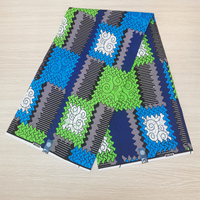 Tela con estampado de cera Africana Diseños de Java Tela con estampado de cera de poliéster