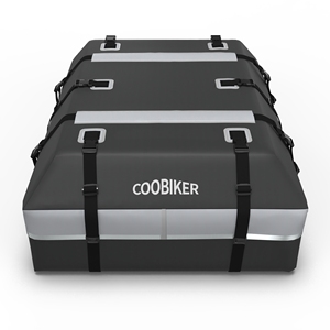 Boîte de transport souple pour toit de voiture en bâche PVC personnalisée, base anti-rayures, capacité 400L-500L, bandes réfléchissantes pour la sécurité nocturne - Product Image 1