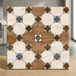 Série Punch Terrazzo marron Carrelage fait main 300x300mm Design intérieur extérieur émaillé 3D - Product Image 2