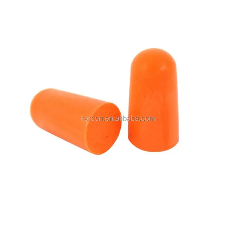 200 زوج من سدادات الأذن الواقية المصنوعة من إسفنج البرتقالي تقليل الضوضاء أثناء النوم 3 أمتار 1100 سدادات أذن آمنة
