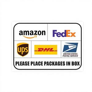 Autocollant de signalisation pour colis industriels en PVC de haute qualité |   Panneau de jardin |   Rectangle |   10x7 |   Résistant à la décoloration - Product Image 1