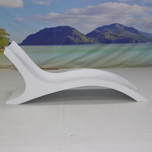 Lettino per sedie a <span class=keywords><strong>sdraio</strong></span> in fibra di vetro bianco con bordo piscina moderna dell'hotel - Product Image 4