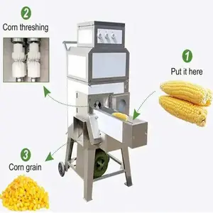 High Quality Frozen Food Industry Small Scale Maize Corn Cutting Processing Machine