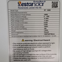 Panneaux solaires Restar RTM-100M 100W 3x12 MONO Demi-cellules Modules photovoltaïques